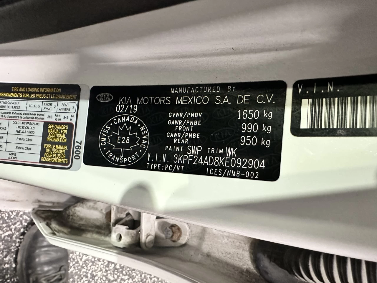 2019 Kia Forte LX Image principale